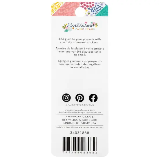 Paige Evans Adventurous Enamel Dots-60/Pkg {3}