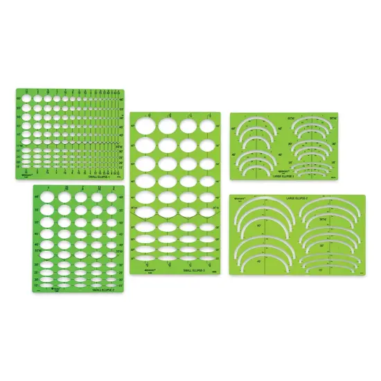 Westcott Ellipse Template - Set of 5 {1}