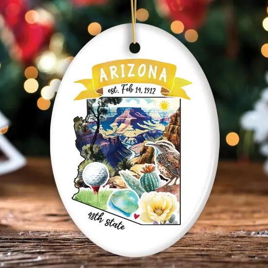 Artistic Arizona State Themes and Landmarks Christmas Ornament {3}