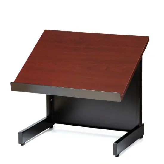 Audio Visual Direct Tabletop Lectern for Presentations Cherry {1}