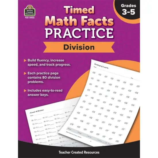 Timed Math Facts Practice: Division {1}