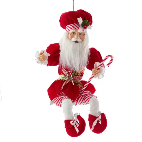 Kurt Adler 17-Inch Kringle Klaus Peppermint Chef Santa {1}
