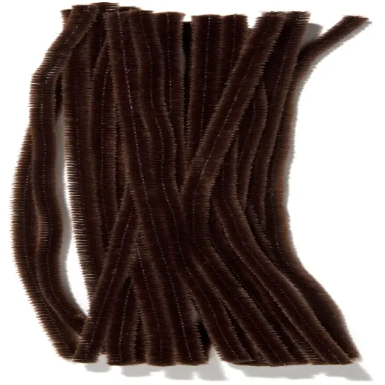 CousinDIY Chenille Stems 6mmx12" 25/Pkg-Brown {3}