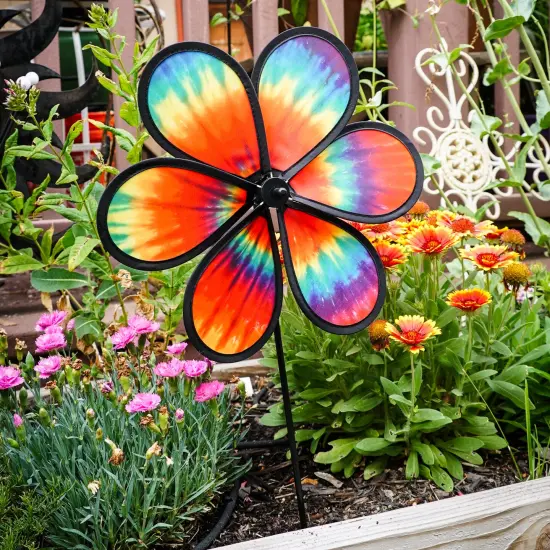 12-inch Tie Dye Daze Flower Spinner {5}