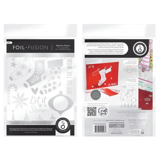Tonic Studios Foil Fusion Adhesive Sheet-A Candy Cane Christmas {3}
