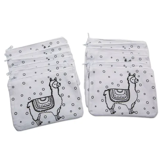 Velvet Art Fabric Llama Pouch (Pack of 12) {1}
