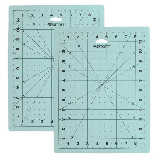 Self-Healing Craft Cutting Mat with Grid, 9" x 12", Pack of 2 {1}