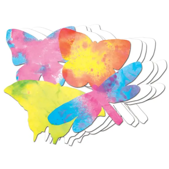Color Diffusing Paper Butterflies, Pack of 48 {1}