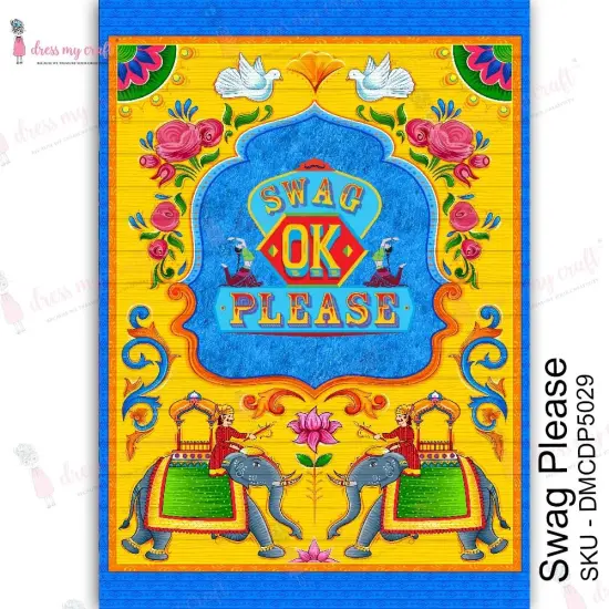 Dress My Craft Transfer Me Sheet A4-Swag Please {4}