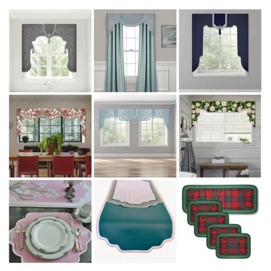 Multi-Style Lambrequin Cornice Valance Kit Make Custom Window Treatments Without Sewing {3}