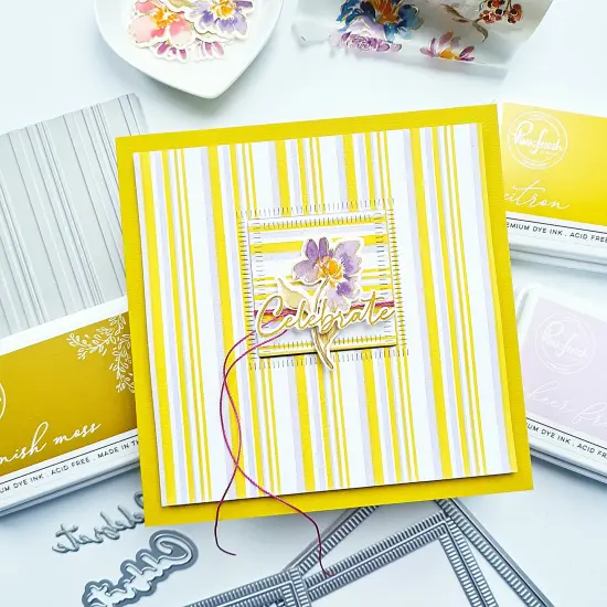 Pinkfresh Studio Press Plate-Plaid {3}