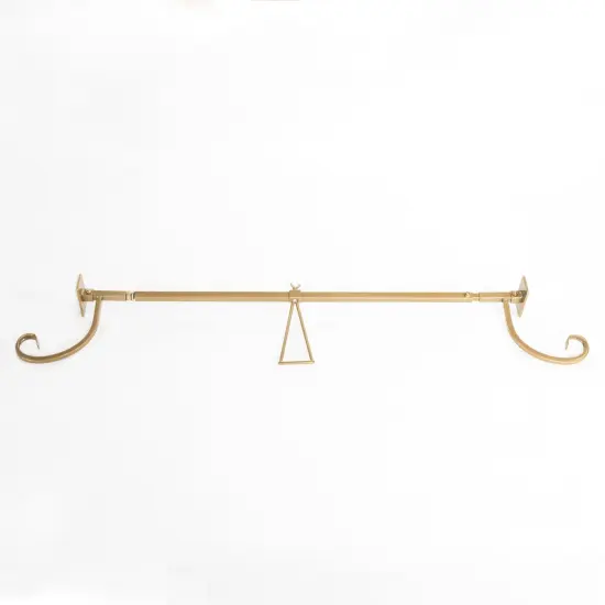 Garland Hanger - Slim Single Door Gold {2}