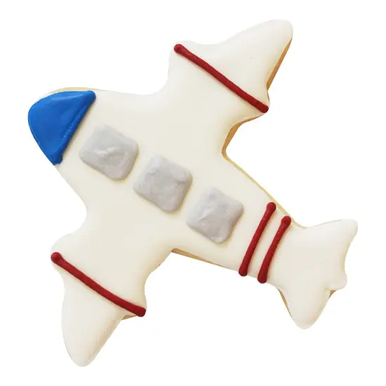 Airplane Cookie Cutter (Navy, 4") {3}