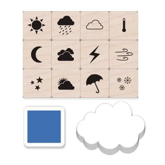 Weather Icons Stamps Mini Tub, Set of 12 {1}