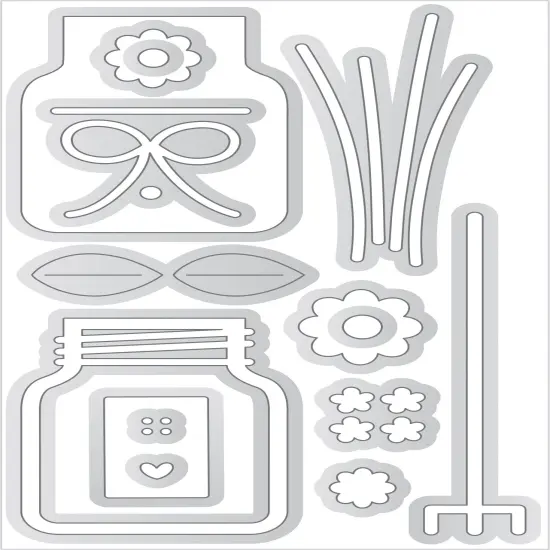 Doodlebug Doodle Cuts Dies-Festive Floral, Hometown USA {3}