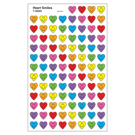 Heart Smiles superShapes Stickers, 800 ct {1}