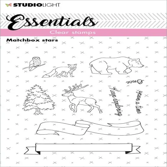 Studio Light Essentials Clear Stamp-Nr. 143, Matchbox Stars {1}