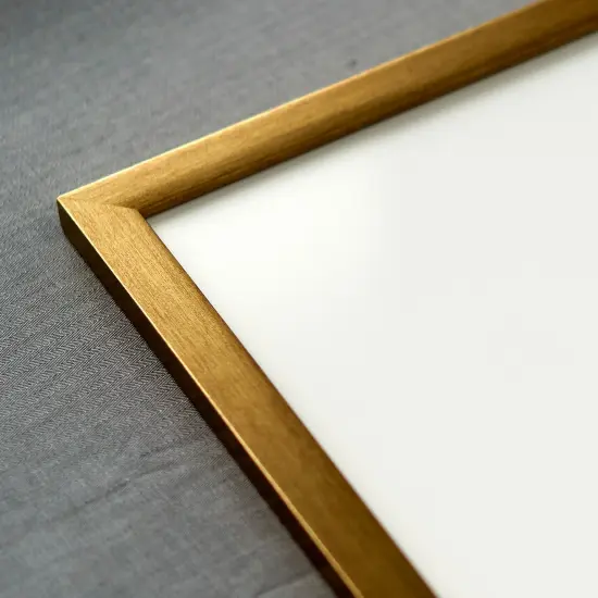 Comic Book Frame with Mat for 4 Graded Comics - Bronze Wood Comic Frame With White Mat for 8.125x13 Comics - 20.75x30.5 Frame Size {4}