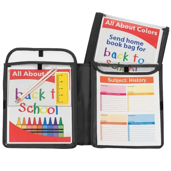 Homework Connector Folder, Black {1}