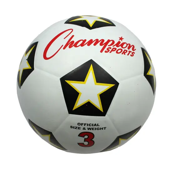 Rubber Soccer Ball, Size 3 {1}