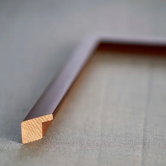 Square Classic Modern Brown Picture Frame - UV Acrylic, Foam Board Backing, Hanging Hardware {6}