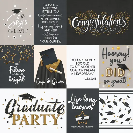 The Graduate Double-Sided Cardstock 12"X12" {3}