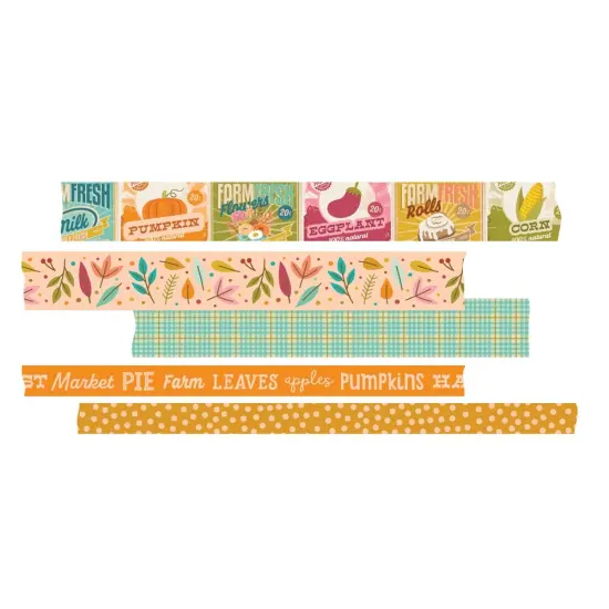 Simple Stories Harvest Market Washi Tape 5/Pkg {3}