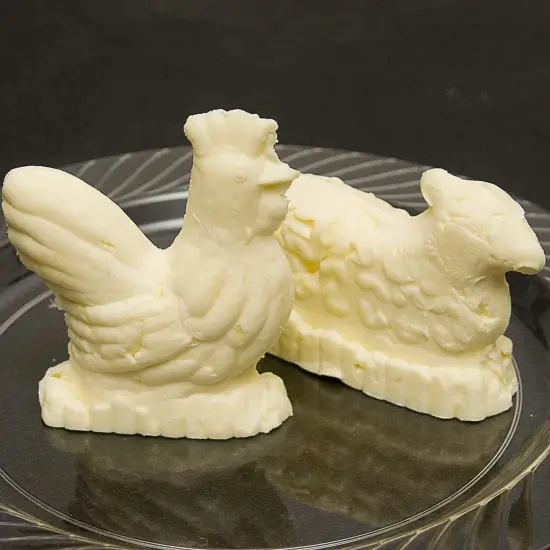 Salewsky Jurgen German Hand Made Finely Carved 2 Piece Butter Mold Rooster Design {3}