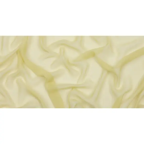 1 Yard Luxurious Linden Green Premium Silk Chiffon Fabric Perfect for Elegant Couture Designs 54 Inch Width {2}