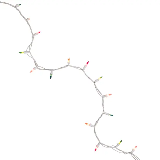 Northlight Pastel Mini Christmas Light Set - Multicolor - 10' White Wire - 50ct {5}