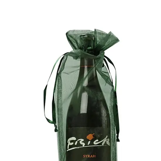 Plain Organza Wine Gift Bags 6"x15" Elegant Bottle Wraps {4}