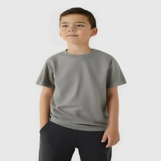 Comfort Colors&reg; Garment Dyed Youth Heavyweight Crewneck Short Sleeve T-Shirt Granite {1}