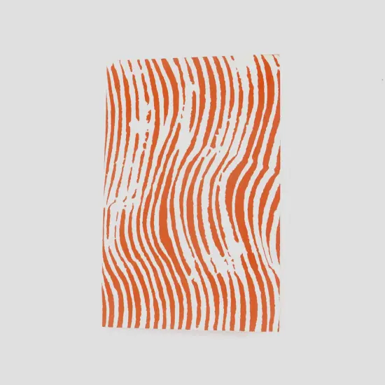 Soft Cover Red Waves Handmade Paper Notebook - Pack of 5, 6 X 4 Inch {4}