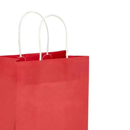 Elegant Glossy Bags 16'' x 6'' x 13'' Versatile Red {4}