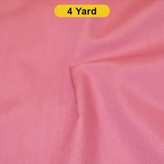 Polyester Cotton Broadcloth Fabric 60" Wide Multiple Colors Candy Pink {1}