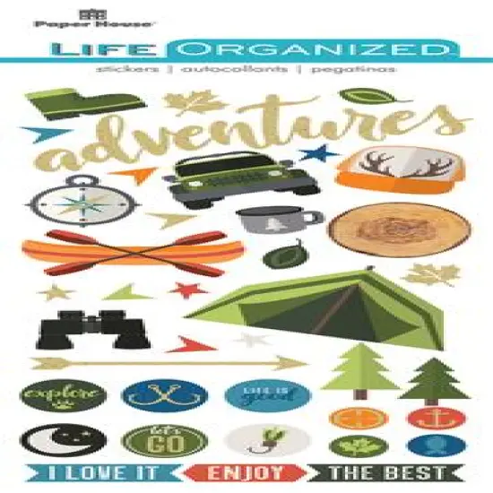 Paper House Outdoor Adventures Puffy Stickers {1}