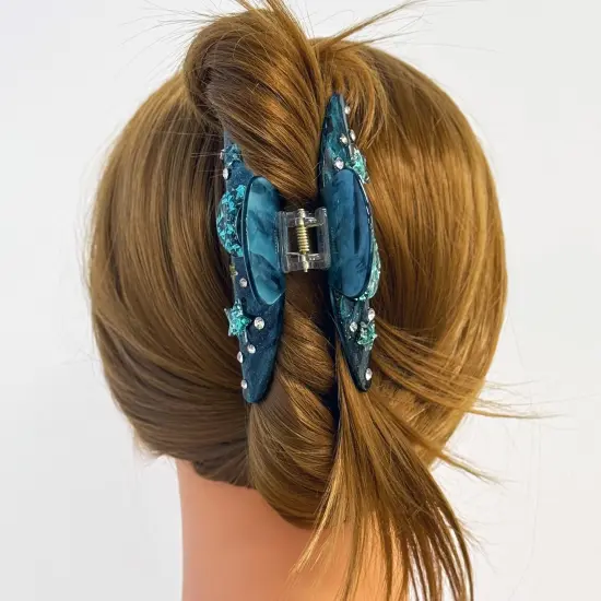 Wrapables Shimmering Rhinestone Hair Claw Clip for Women, Hair Accessories for Women, Starry {4}