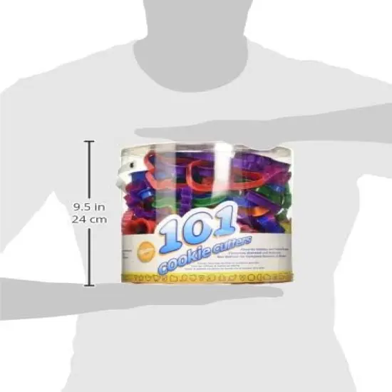 Cookie Cutters Set 101-Piece Alphabet Numbers Holiday Shapes Set {4}