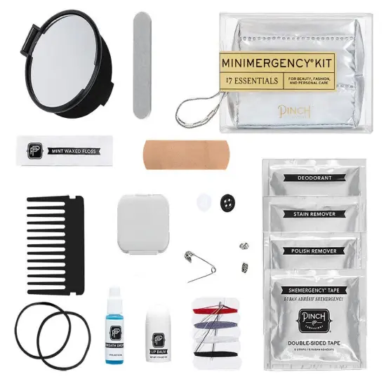 WHITE PUFFER MINI EMERGENCY KIT {2}