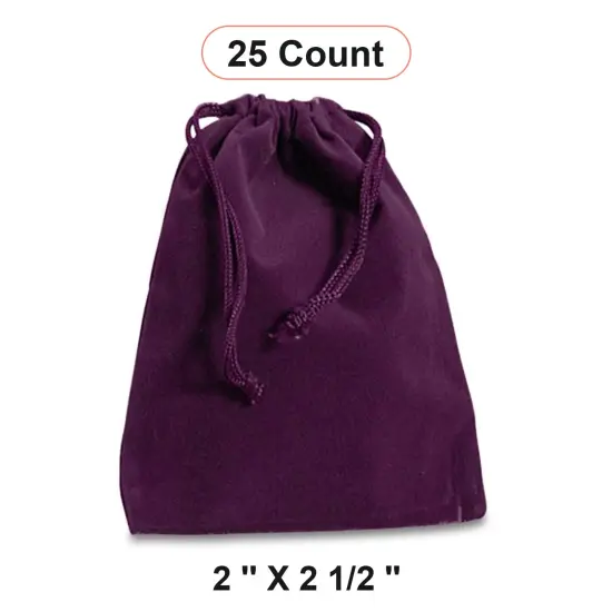 Velour Jewelry Bags 2" x 2 1/2" Velvet Gift Packaging {1}