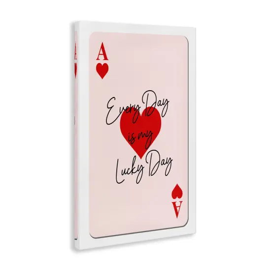 Stupell Industries Lucky Day Card Design Canvas Wall Art Design by Martina Pavlova {3}