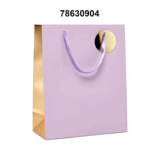 Metallic Two-Tone Euro Totes for Gifts 7'' x 37/8'' x 91/16'' Iris {3}