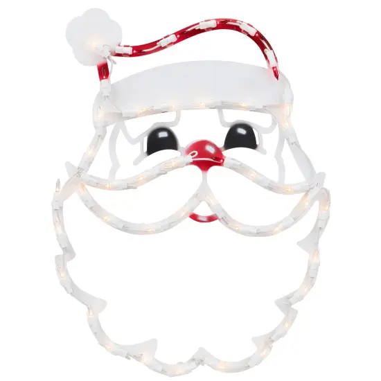 Northlight Lighted Santa Claus Christmas Window Silhouette - 17.5 Inch White {3}