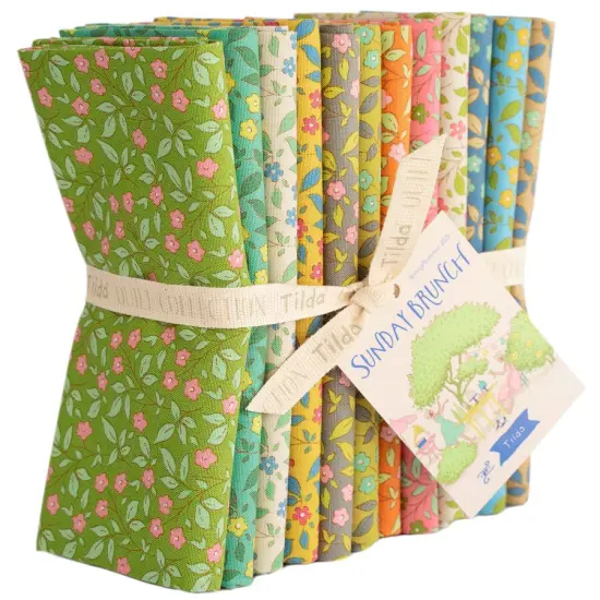 Tilda Sunday Brunch Blenders - Tipsy - Fat Quarter Bundle - 10 - 20" x 22" Fat Quarters - 100% Cotton {1}