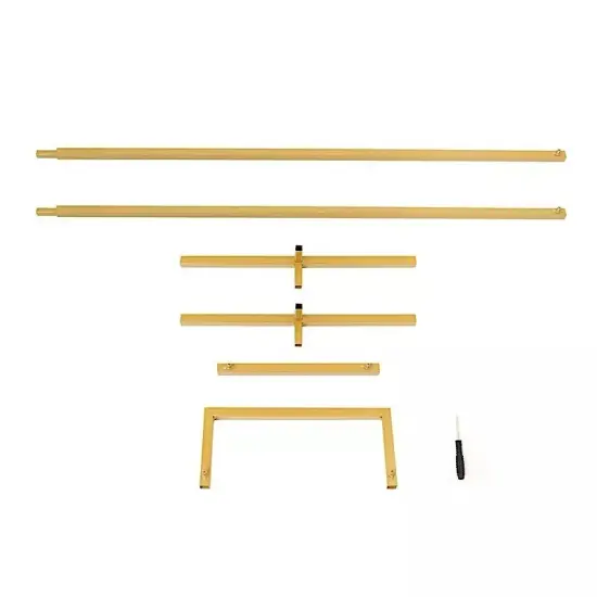 5 ft Gold Metal Floral Display Frame Rectangle BACKDROP STAND Wedding Arch Party {3}