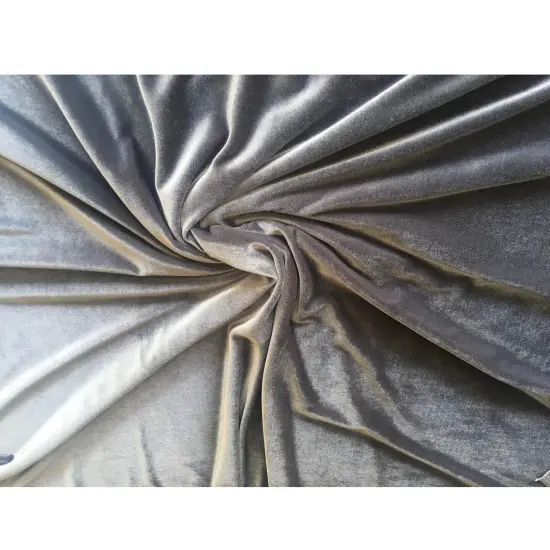 Kitcheniva Stretch Velvet Fabric Polyester Solid Plain Pattern By Yard Crafts Navy {6}