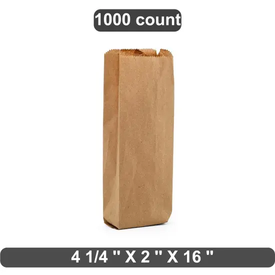 Narrow Liquor Bag with Extended Height 4 1/4" x 2" x 16" {1}