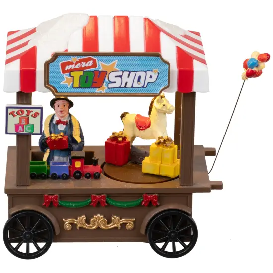 Northlight LED Lighted and Animated Toy Shop Christmas Village Piece - 5" Multi {4}