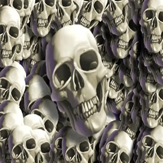 Animated Skulls Birthday - Edible Cake/Cupcake Topper for 1/4 sheet cake {1}