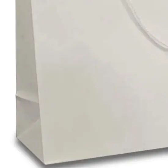 Perfectly Sized Glossy Euro Totes for Small Gifts 5 1/2'' x 2 1/2'' x 5'' White {4}